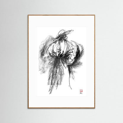 Flamenco hat - Print on fine art paper