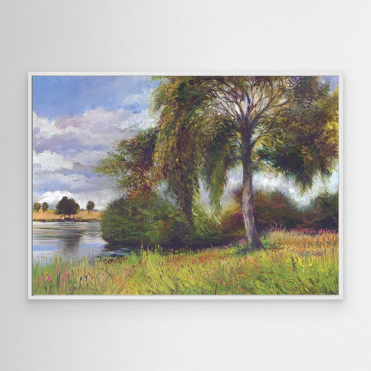 Wotton gardens meadow & lake - Canvas art print