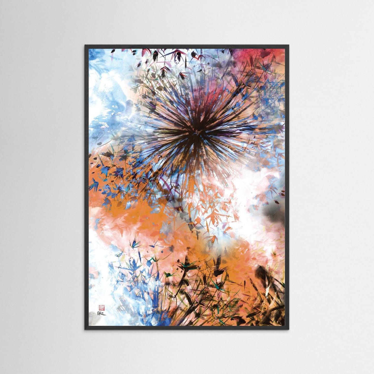 Allium abstract explosion 2 - Paper print