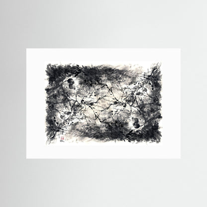 September rosehips mono 2 - Paper print