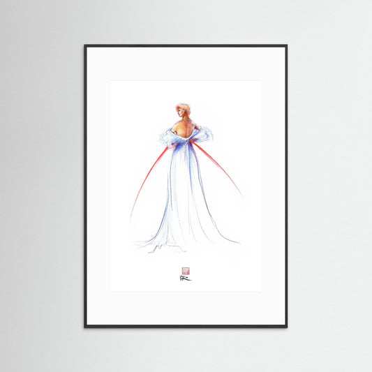 Thomas Jackson couture fashion - paper print