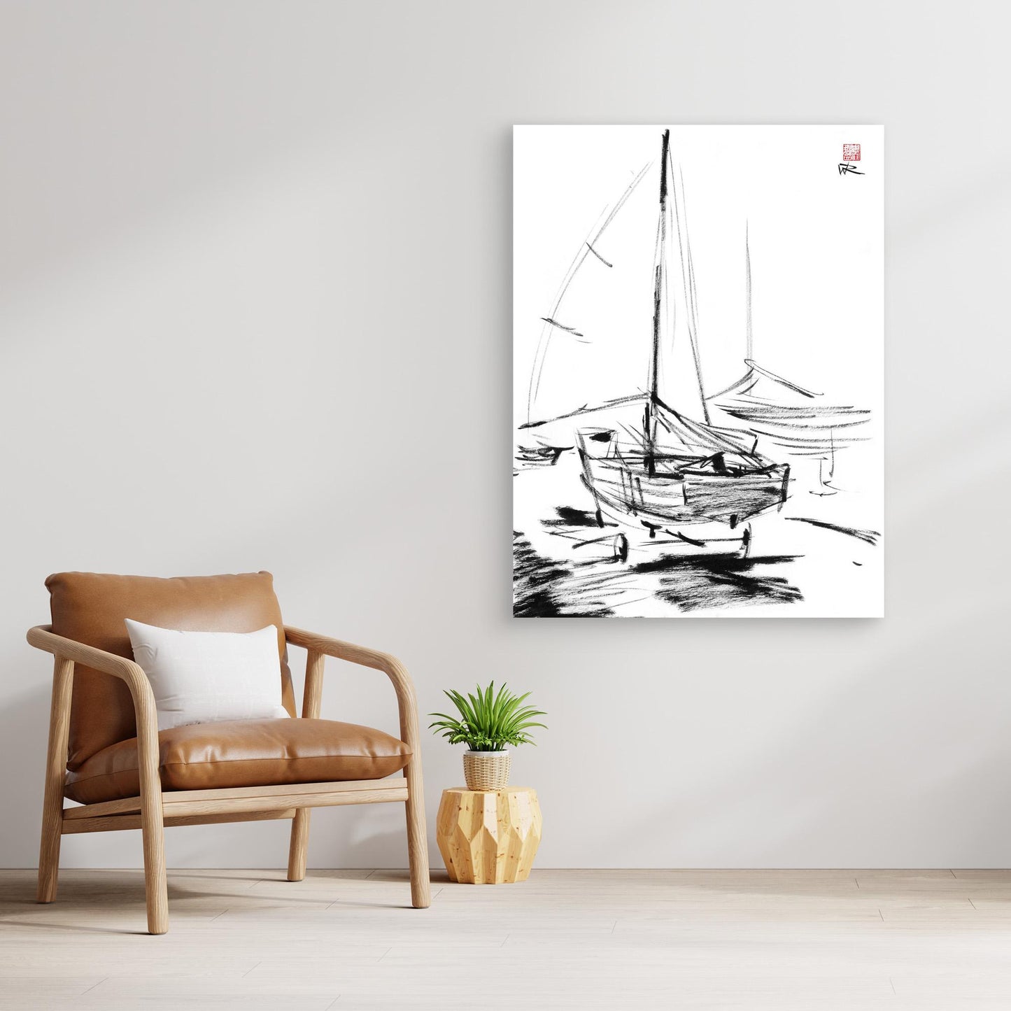 Dinghy on the slipway