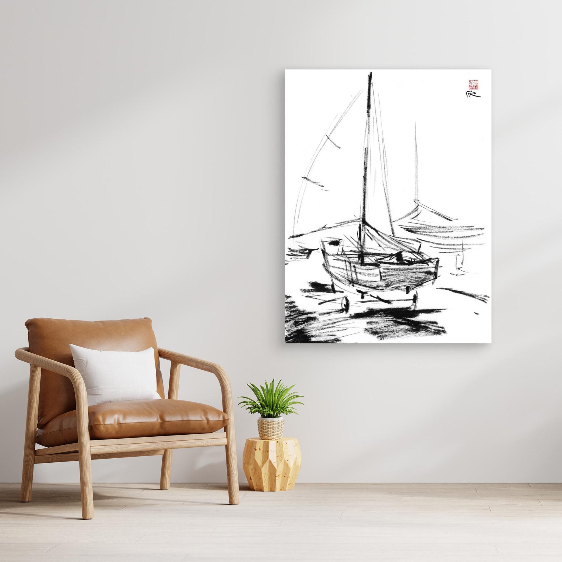 Dinghy on the slipway