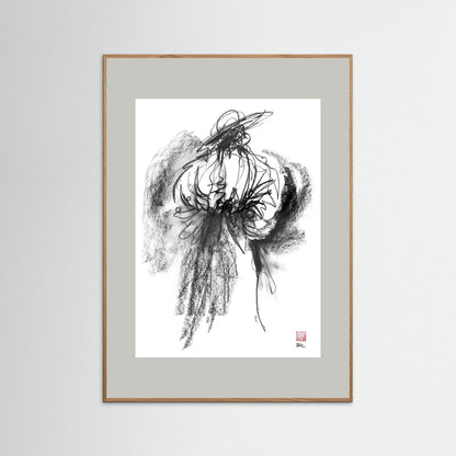 Flamenco hat - Print on fine art paper