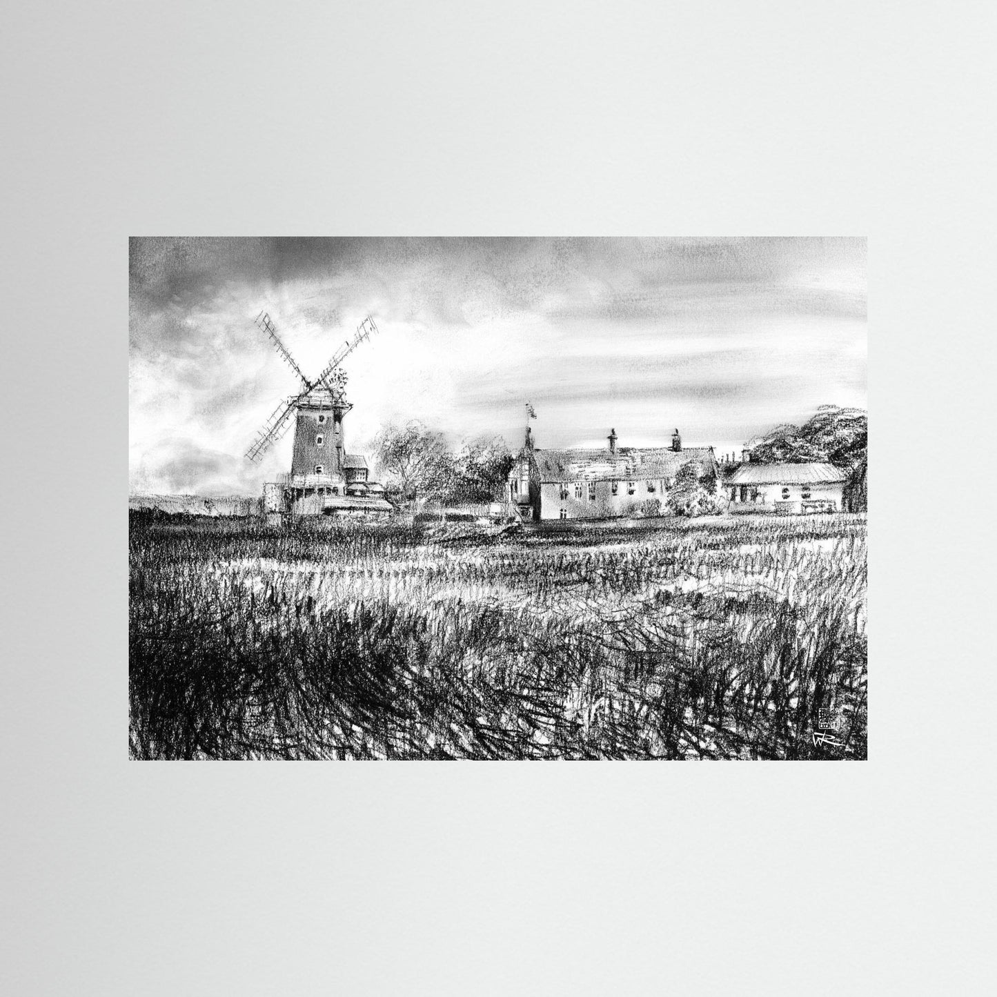 Cley windmill - paper print