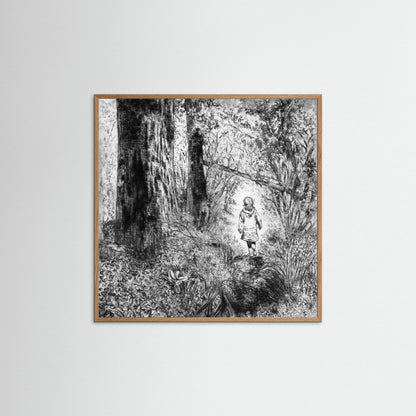 Bluebell wood edition 1: Monochrome - Paper print