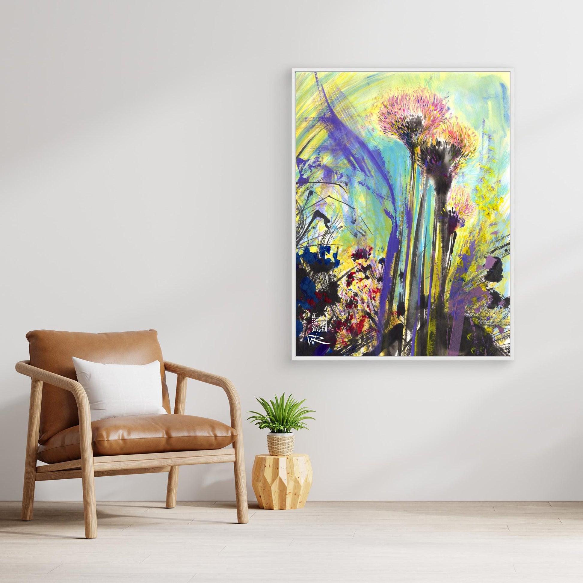 Allium flowerheads 2 - canvas print
