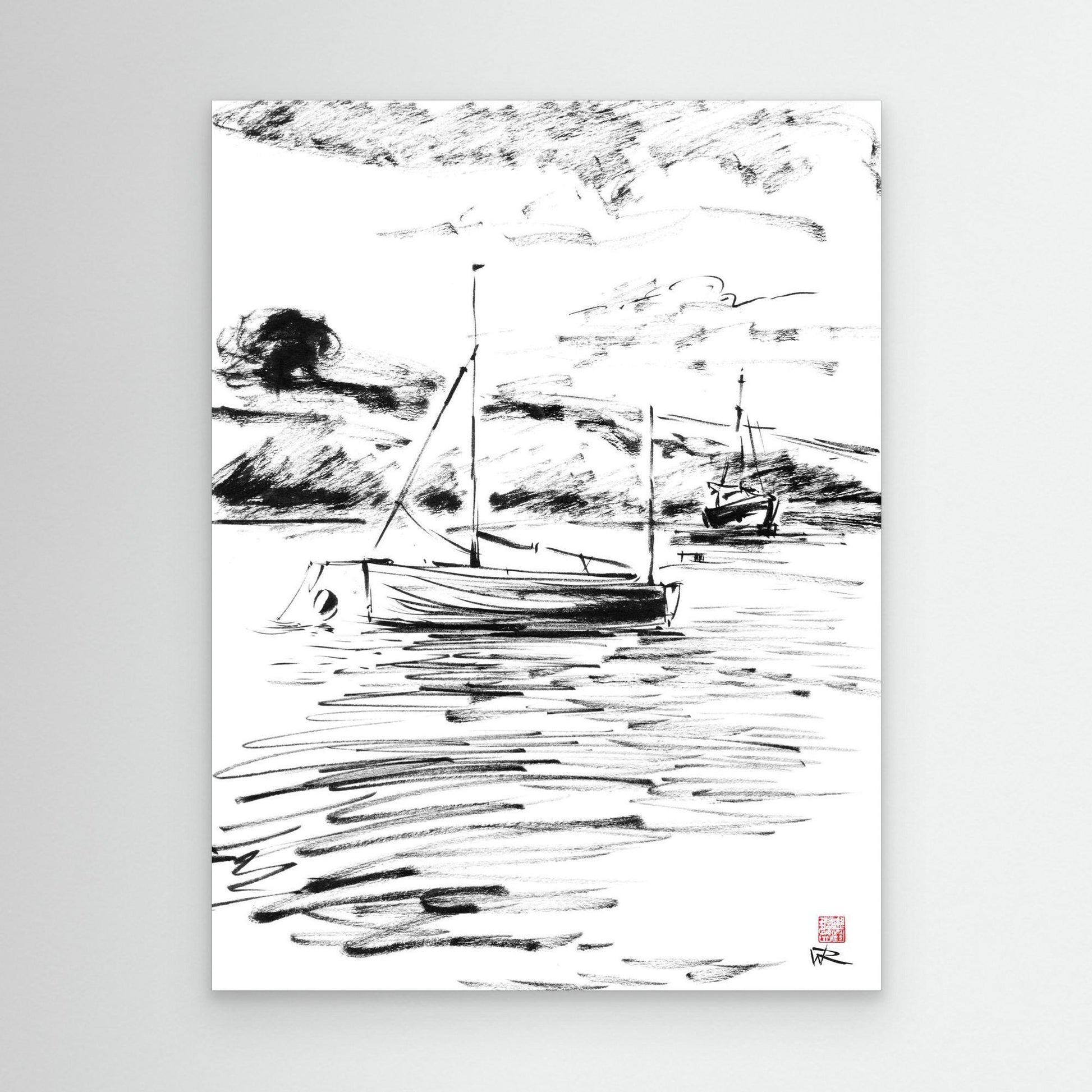 Boats in Salcombe harbour