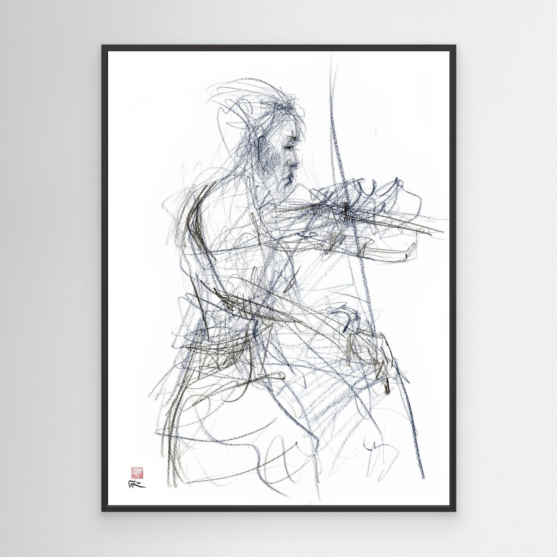 Charlotte Spruit on violin - Canvas print