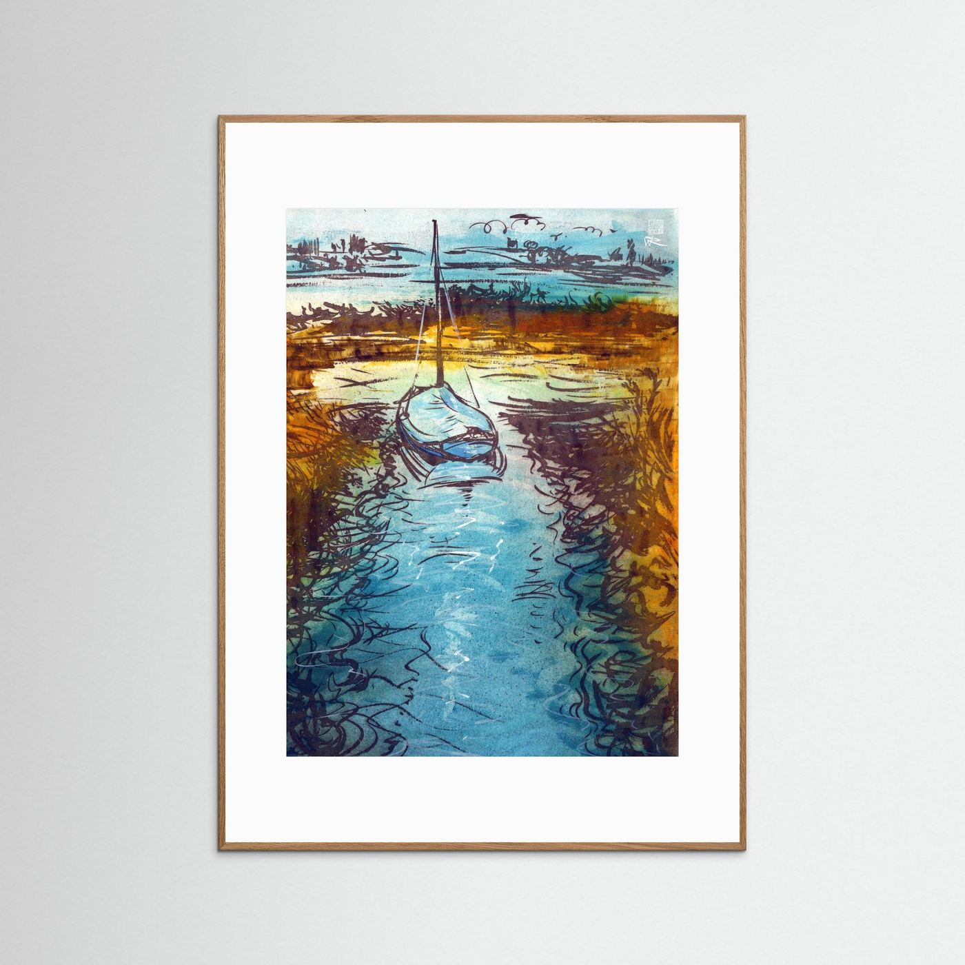 Stiffkey mooring edition 2 - Print on fine art paper
