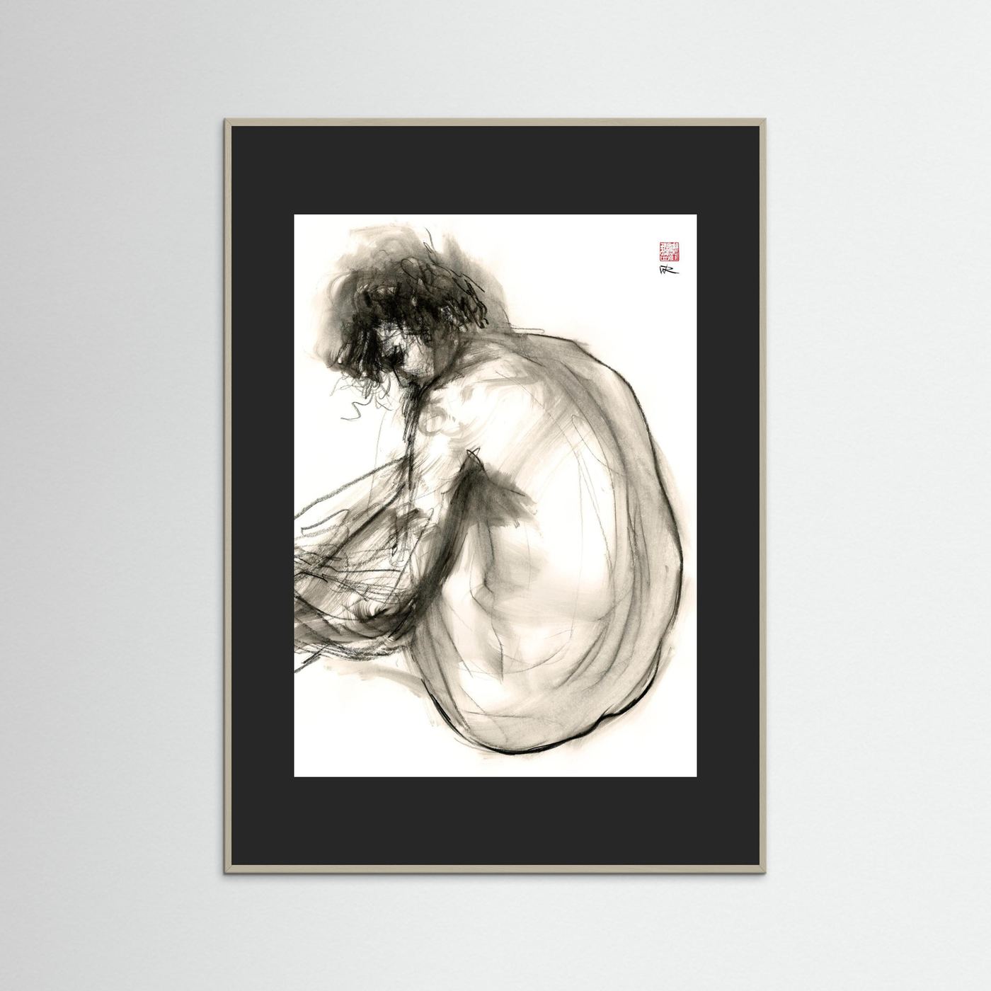 Turning away - Print on fine art paper