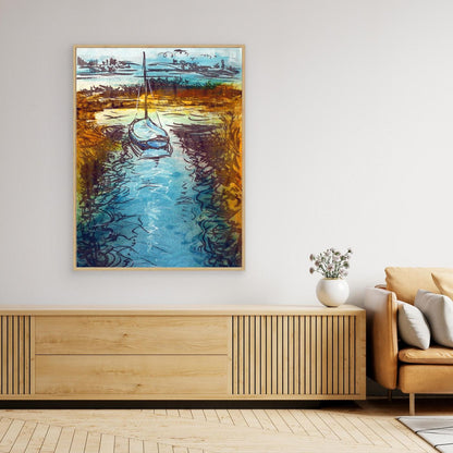 Stiffkey mooring edition 2 - Canvas art print