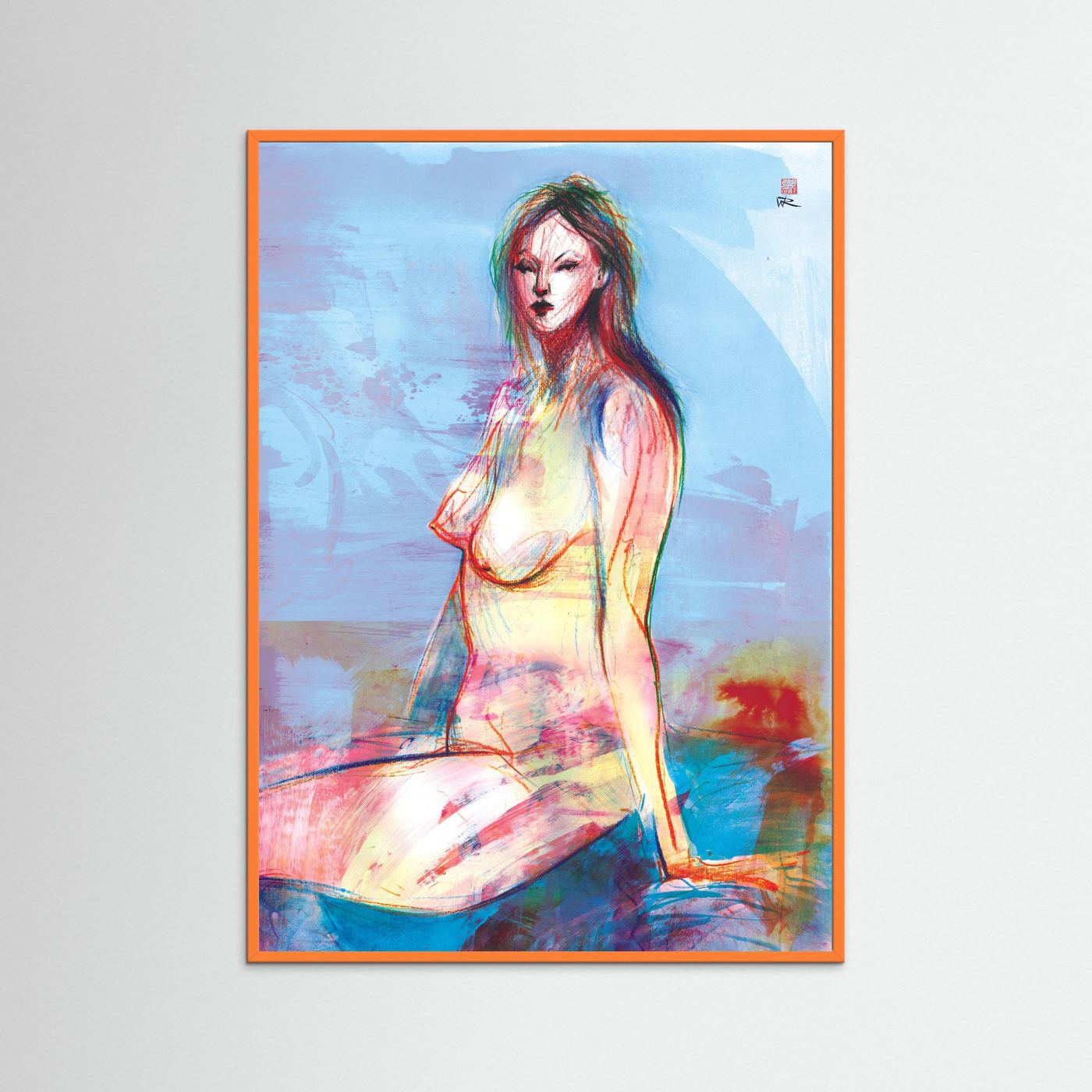Seated in reflection - Print on fine art paper