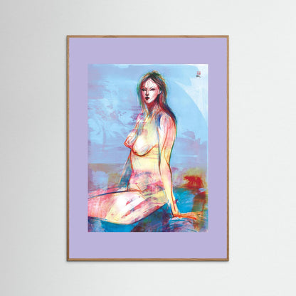 Seated in reflection - Print on fine art paper