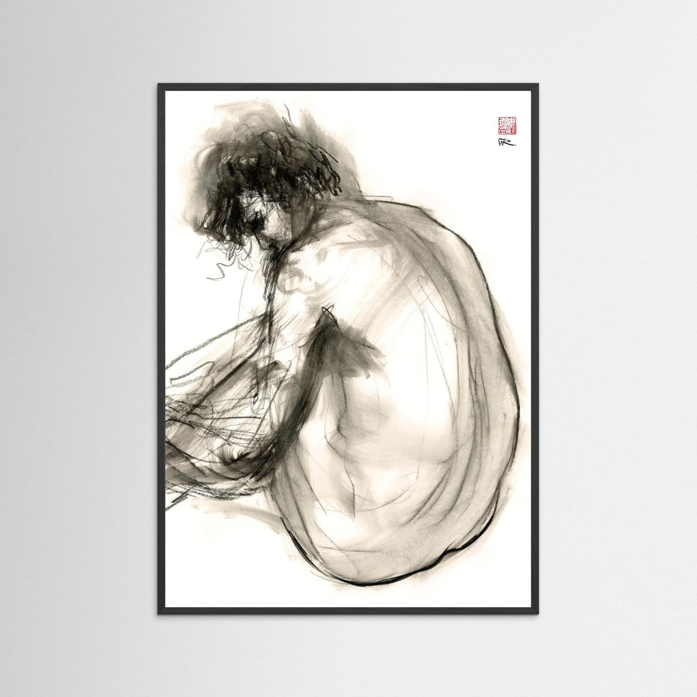 Turning away - Print on fine art paper