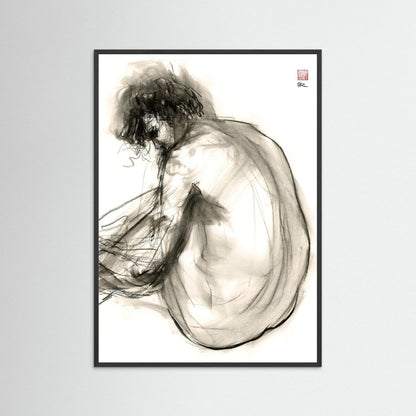 Turning away - Print on fine art paper