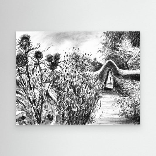 Rousham kitchen garden - Canvas art print