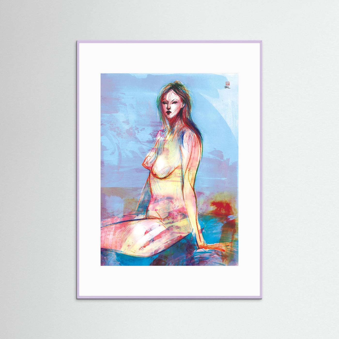 Seated in reflection - Print on fine art paper