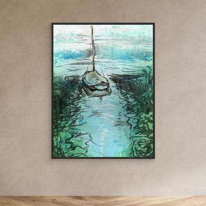 Stiffkey mooring edition 3 - Canvas print
