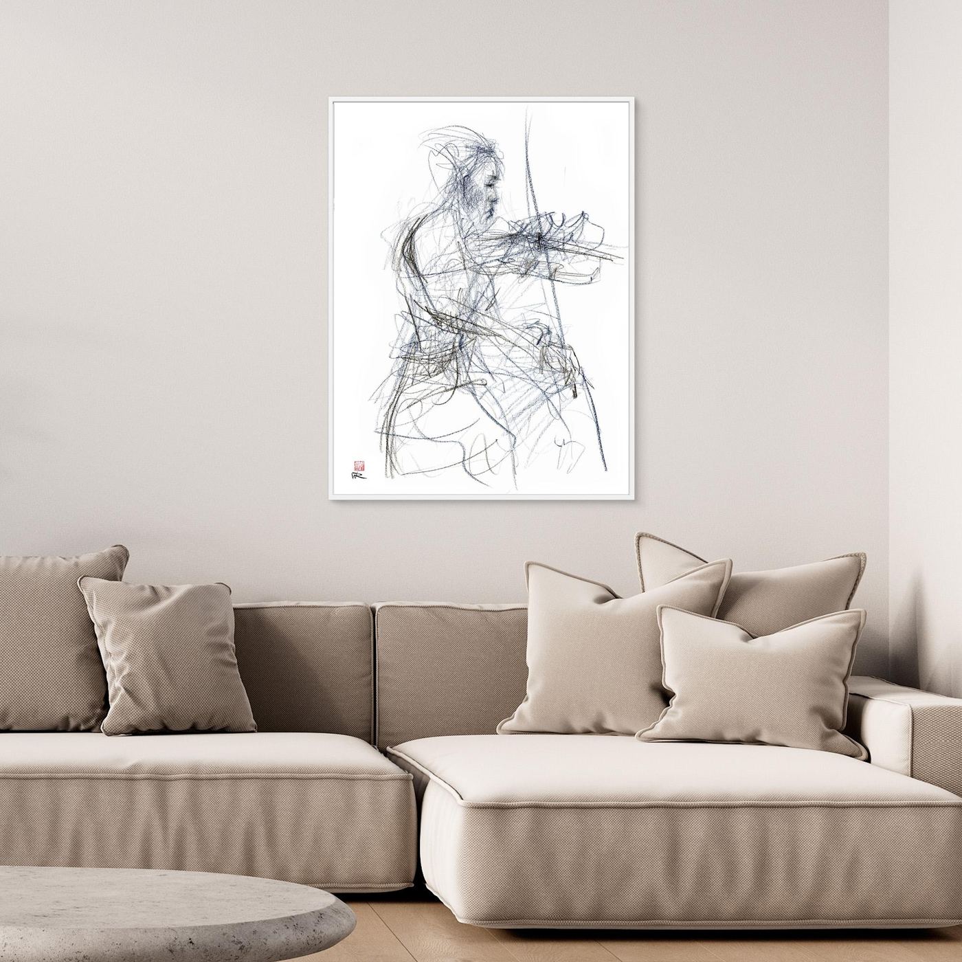Charlotte Spruit on violin - Canvas print