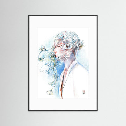 Lace hat - Print on fine art paper