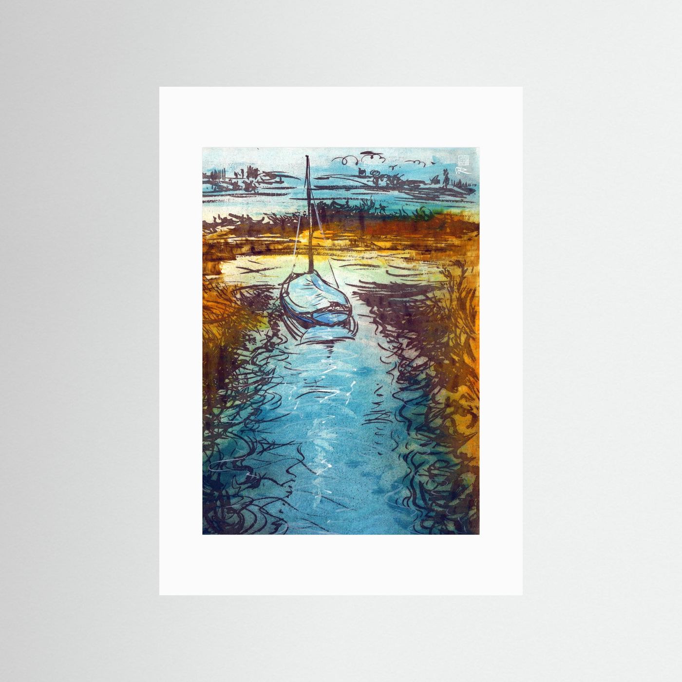 Stiffkey mooring edition 2 - Print on fine art paper