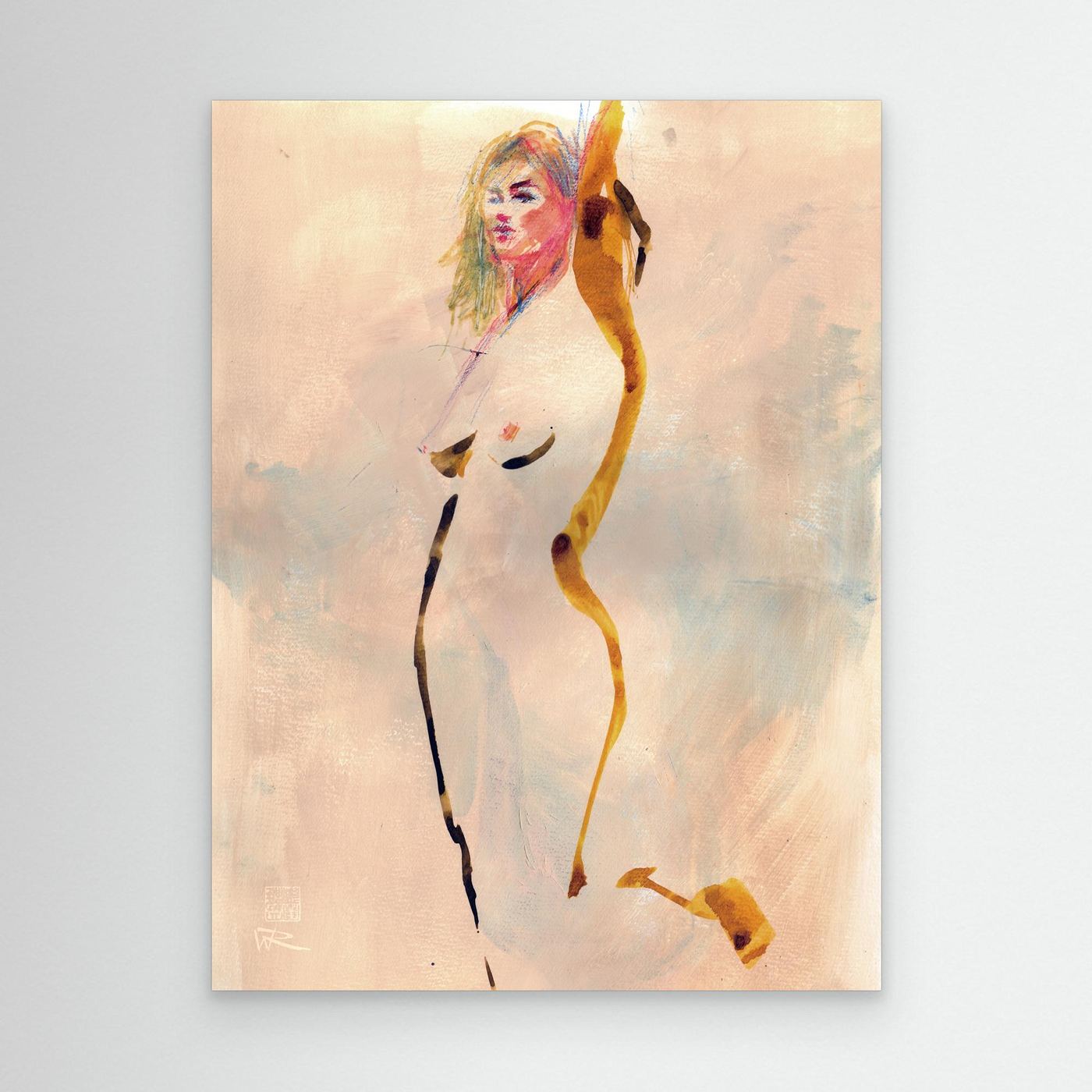She stands alone - Canvas art print