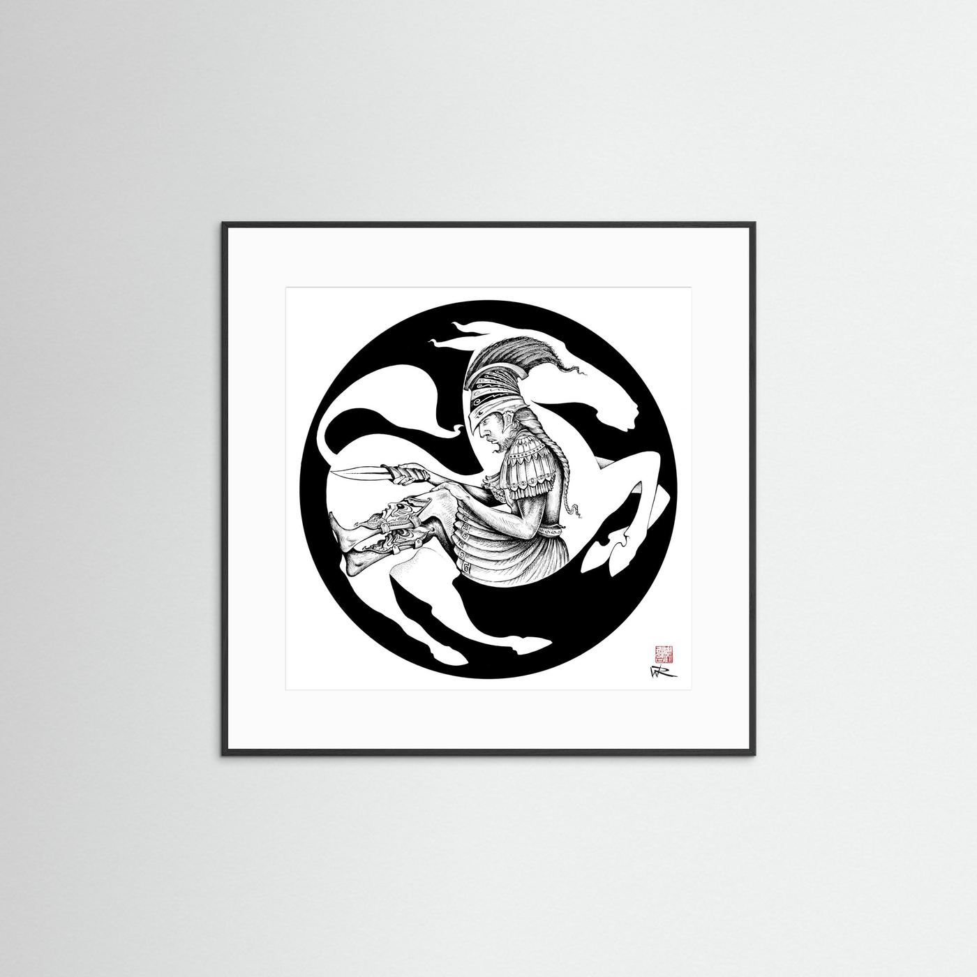 Trojan horse - Print on fine art paper