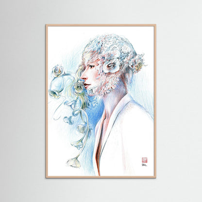 Lace hat - Print on fine art paper