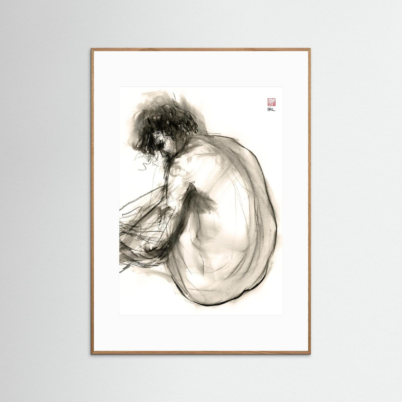 Turning away - Print on fine art paper