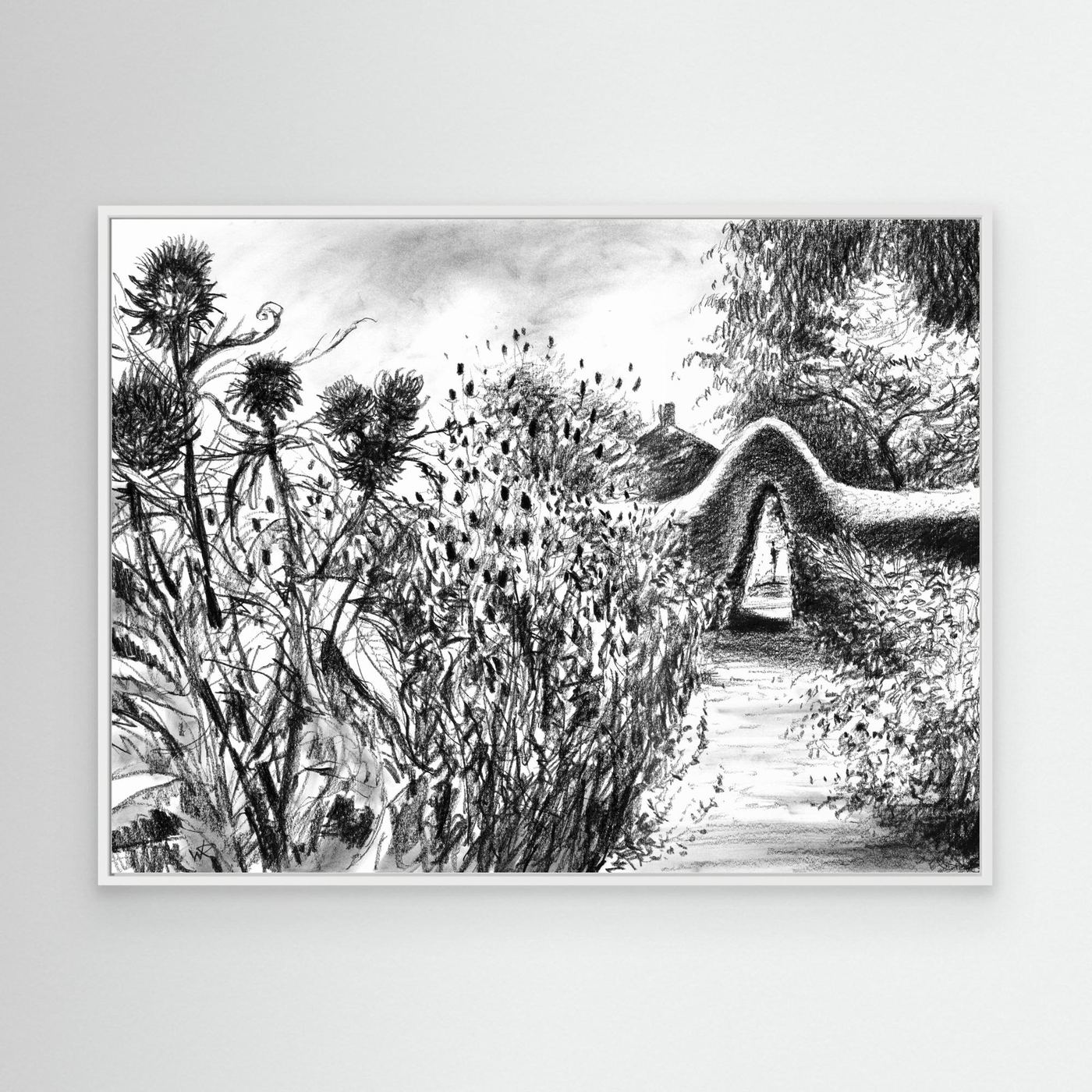 Rousham kitchen garden - Canvas art print