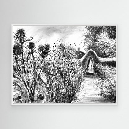 Rousham kitchen garden - Canvas art print