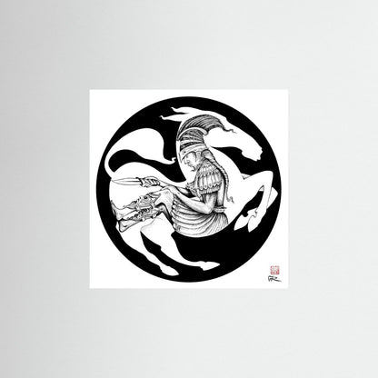 Trojan horse - Print on fine art paper