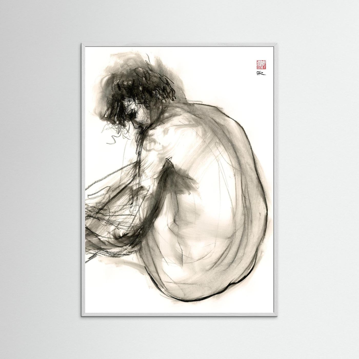 Turning away - Print on fine art paper
