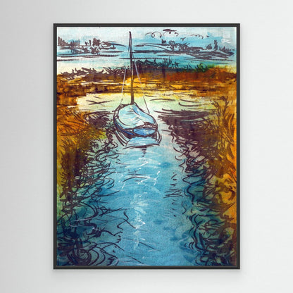 Stiffkey mooring edition 2 - Canvas art print