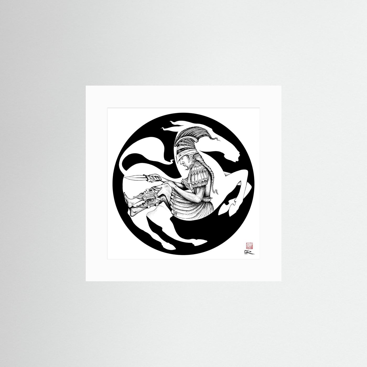 Trojan horse - Print on fine art paper