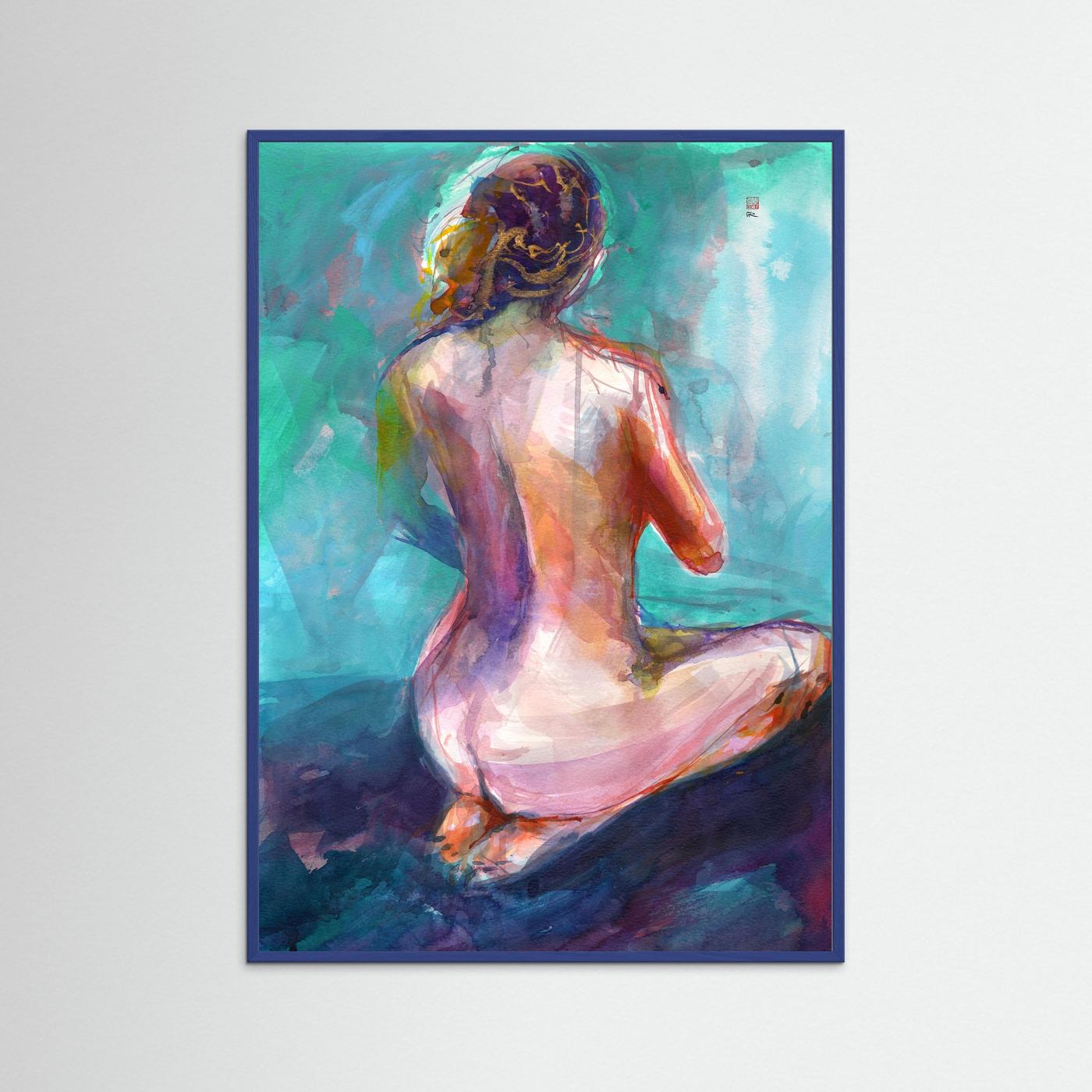 Annie on knees - Print on fine art paper