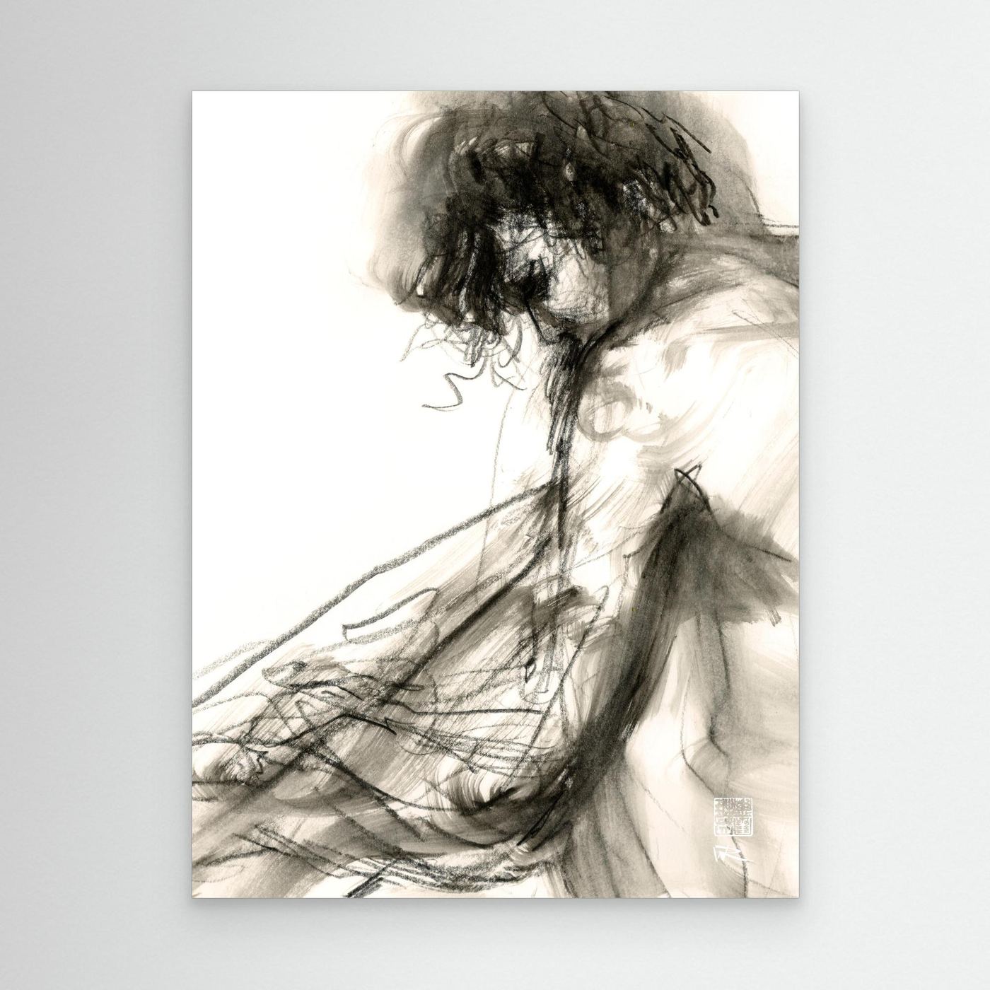Turning away - Canvas art print
