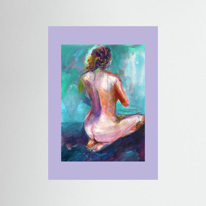 Annie on knees - Print on fine art paper