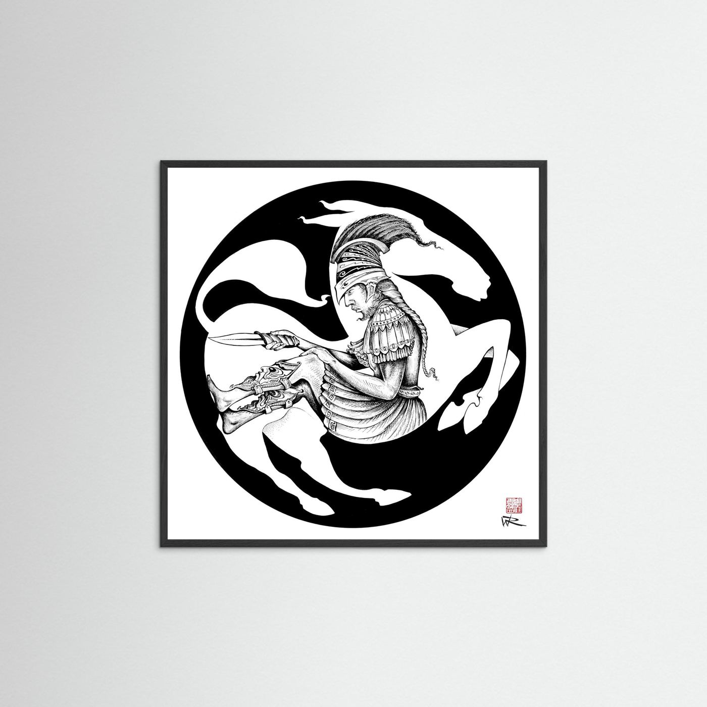 Trojan horse - Print on fine art paper