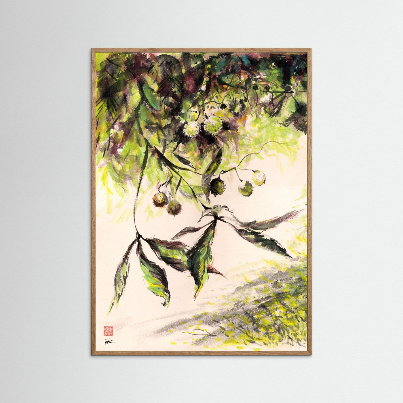 Horse Chestnuts - Print on Fine Art Paper