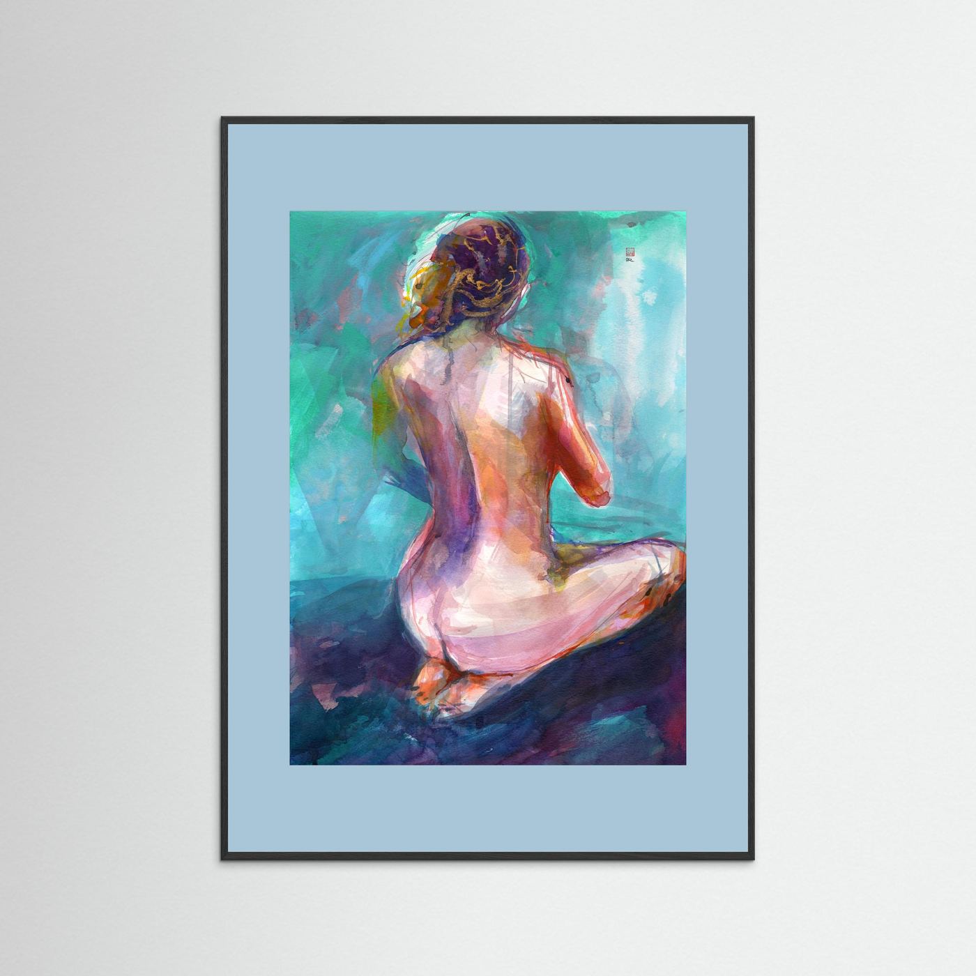 Annie on knees - Print on fine art paper