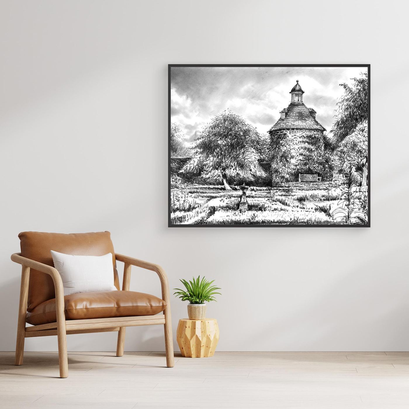 Rousham pigeon house - Canvas print