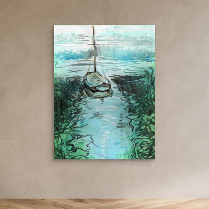 Stiffkey mooring edition 3 - Canvas print