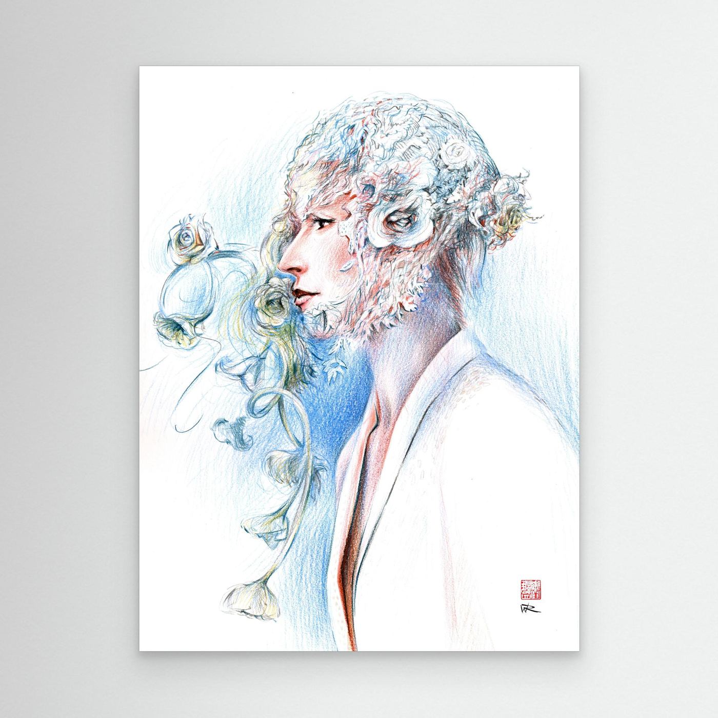 Lace hat - Canvas art print