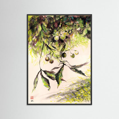Horse Chestnuts - Print on Fine Art Paper