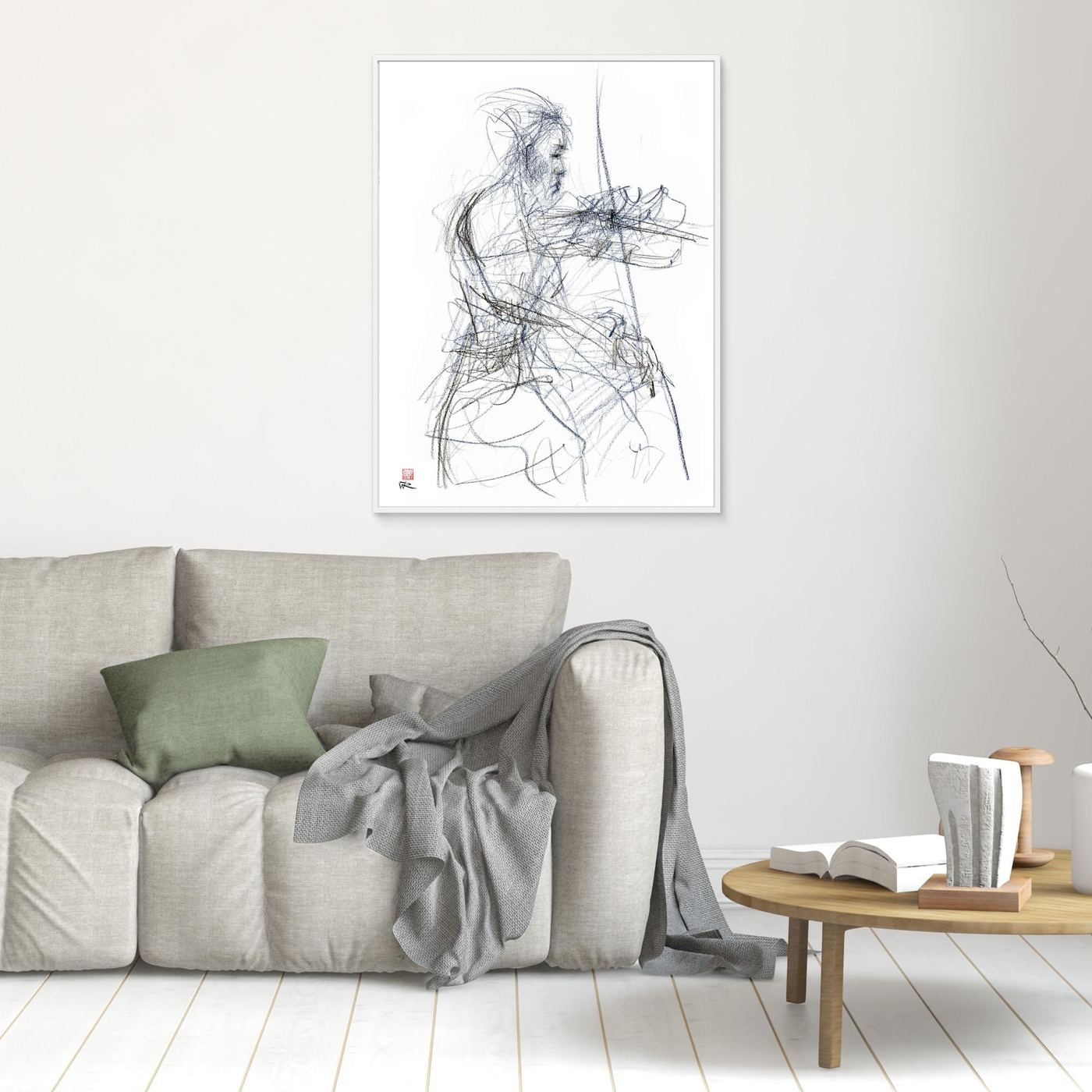Charlotte Spruit on violin - Canvas print