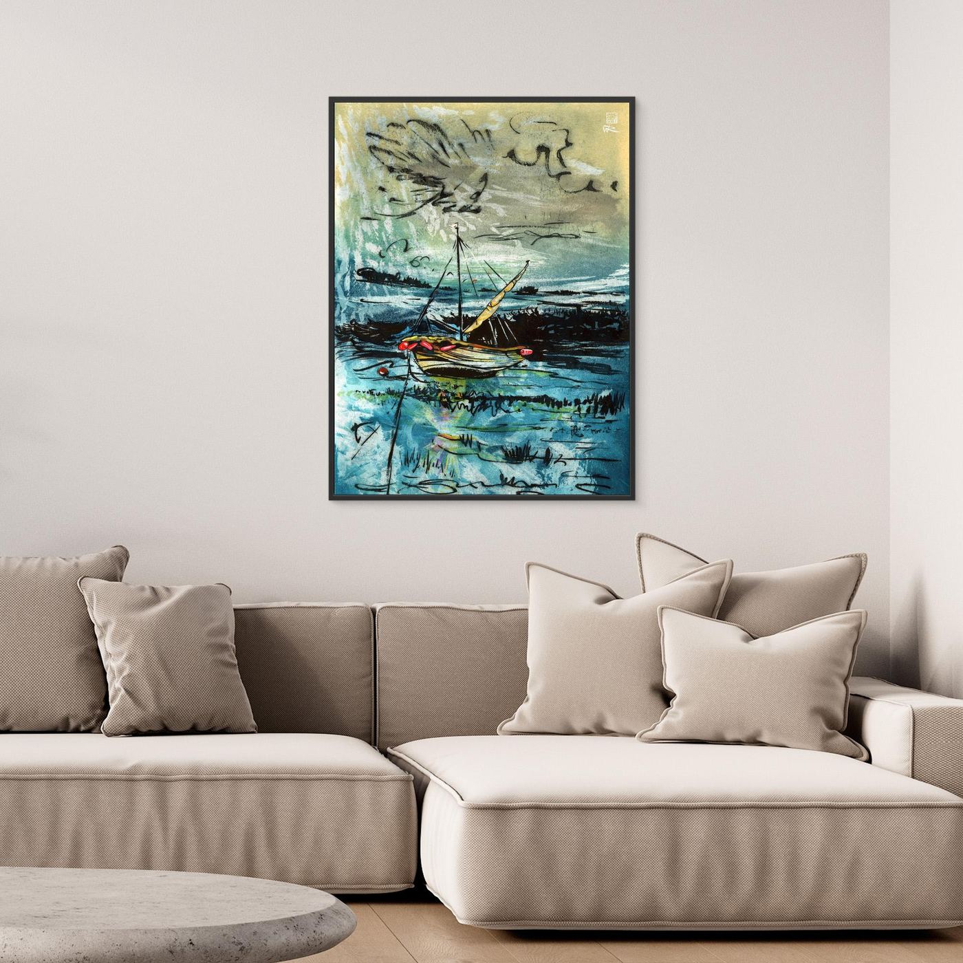 Awaiting the tide edition 2 - Canvas print