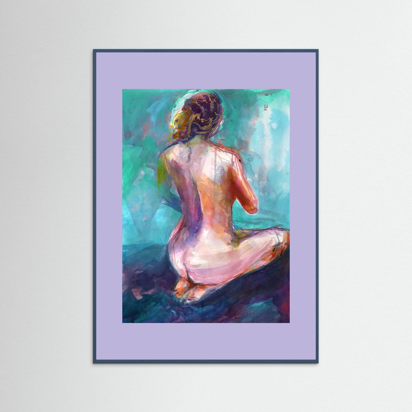 Annie on knees - Print on fine art paper