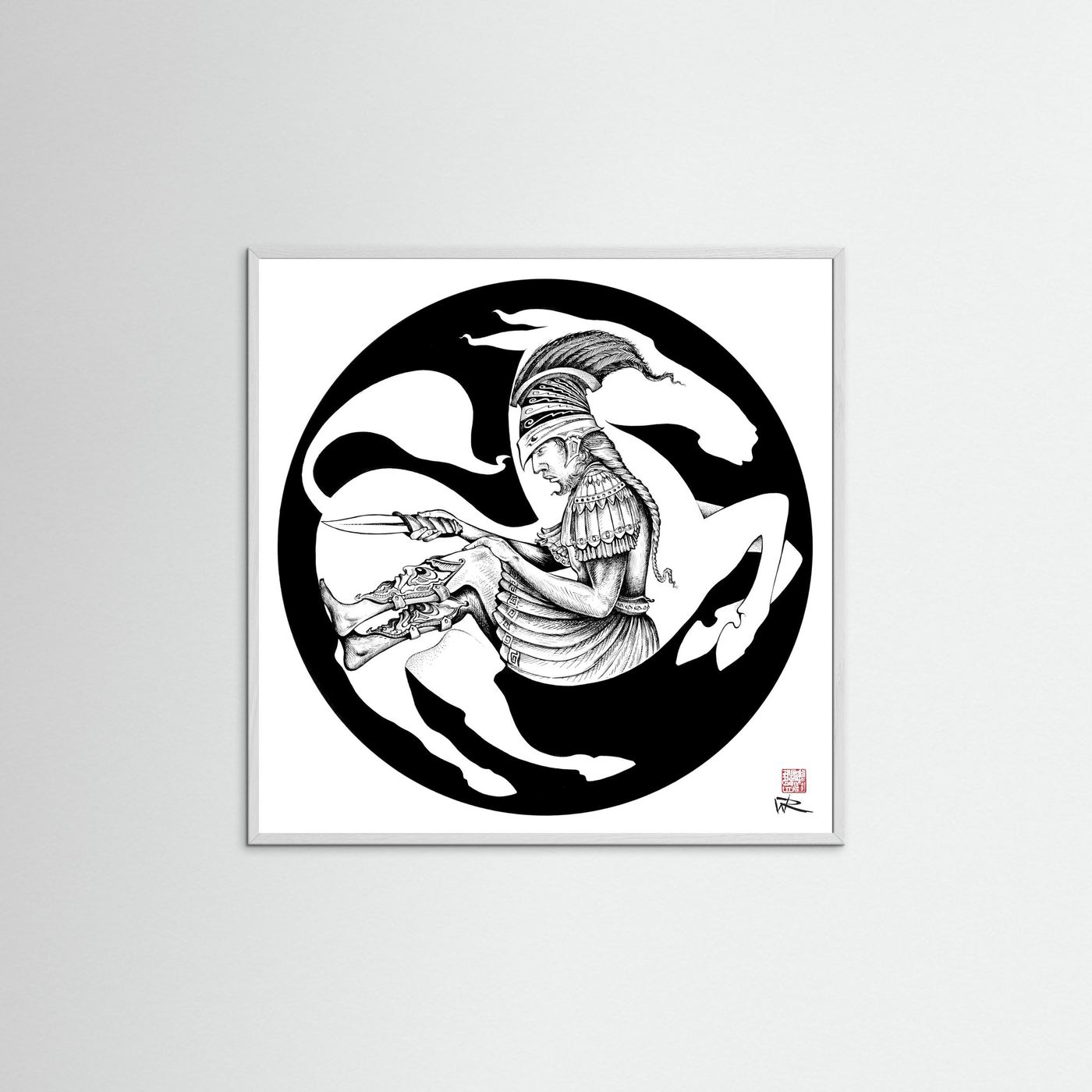 Trojan horse - Print on fine art paper